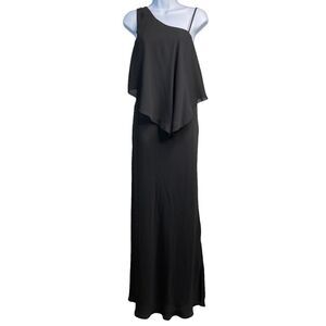 Elizabeth and James Black Maxi Dress Size 4‎ Draped Witchy Core Red Carpet